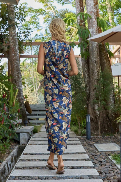 Boho style Kaftan, Women clothing Kimono Robe for women, Party Dress  for Festival,  Sleeveless Kaftan, Hooded Silk Kaftan long, Party wear