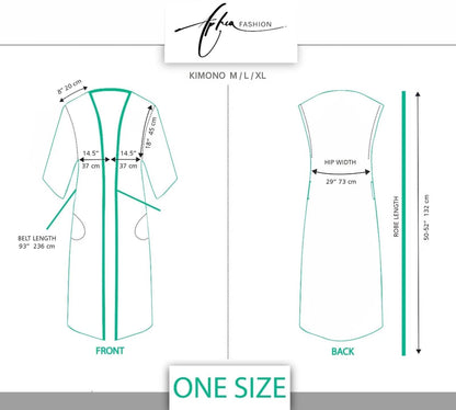 Boho Silk Blend Kimono Robe Set for 2: Hand-Printed Batik Couple Robes
