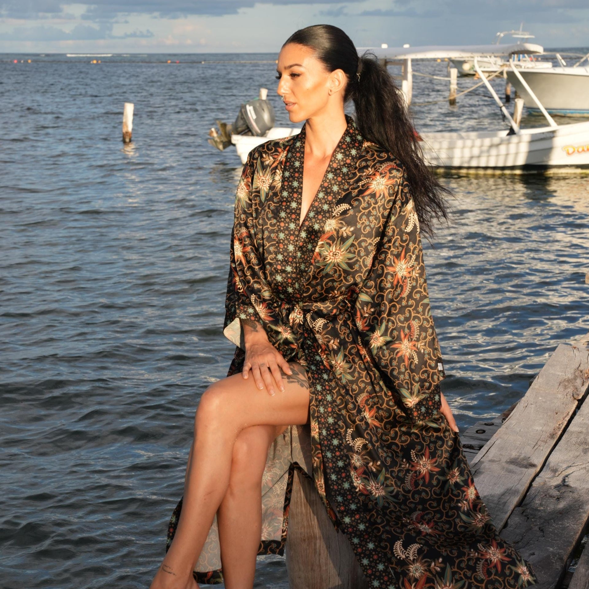 Silk Kimono Robe - Boho Silk Pajama | Music Festival - Lounge wear| Festival Clothing| Gift for Christmas Silk Kimono Robe - Boho Silk Pajama | Music Festival - Lounge wear| Festival Clothing| Gift for Christmas