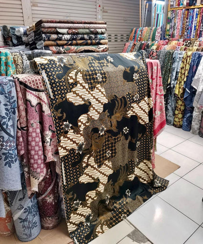 Matching Couple Kimono Robe Set: Silk Blend Batik Loungewear