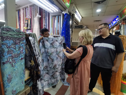 Matching Couple Kimono Robe Set: Silk Blend Batik Loungewear