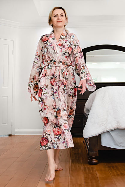 Christmas Gift for women  , Boho festival cover up, light Luxury Kimono , Resort Clothing.