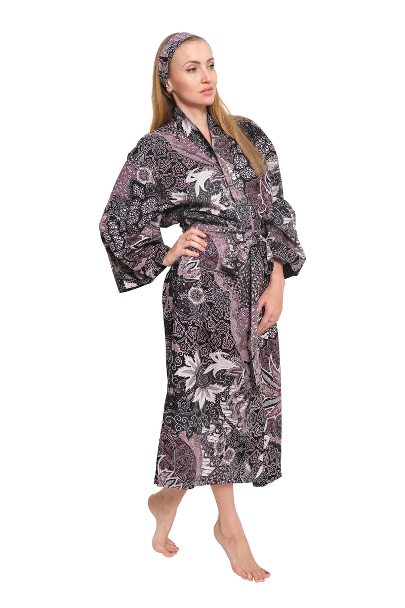 Bali Gray/Purple Kimono